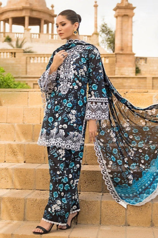 Alif Digital Printed Shamoz Silk 3 piece suit Winter Collection | Winter Dress By ALIF Collection