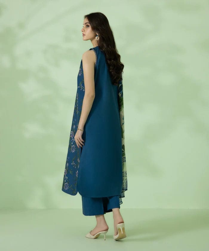 Sapphire Embroidered Dhanak Three Piece By Alif Collection Official