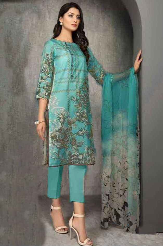 Limelight Printed Three Piece Winter Alif Collection.PK