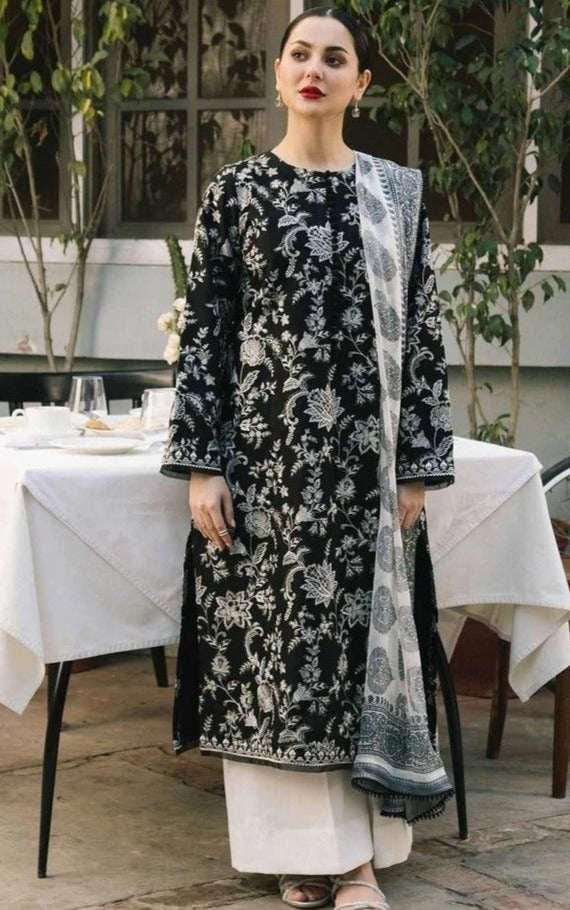 Zara Shah Jahan Embroidered Suit with Pure Diamond Dupatta ZSJ-7452