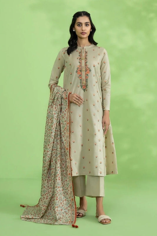 Sapphire Embroidered Dhanak Three Piece Alif Online Shopping Store