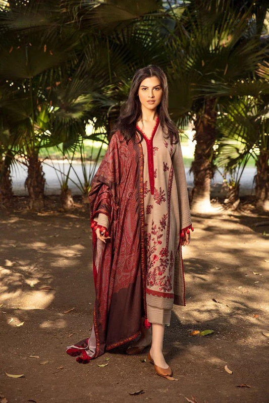 Sobia Embroidered Lawn 3pc Suit SN-9845
