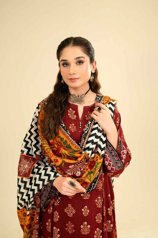 Sapphire Embroidered Dhanak Three Piece By Alif Collection