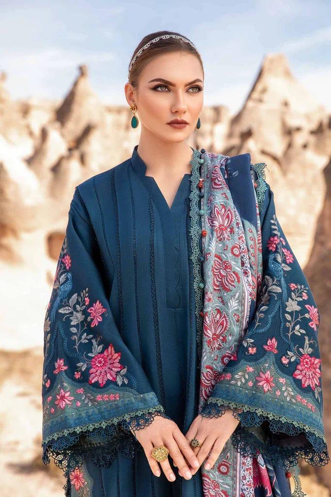 Maria B Chikenkari Embroidered lawn 3pc Suit MB-3686