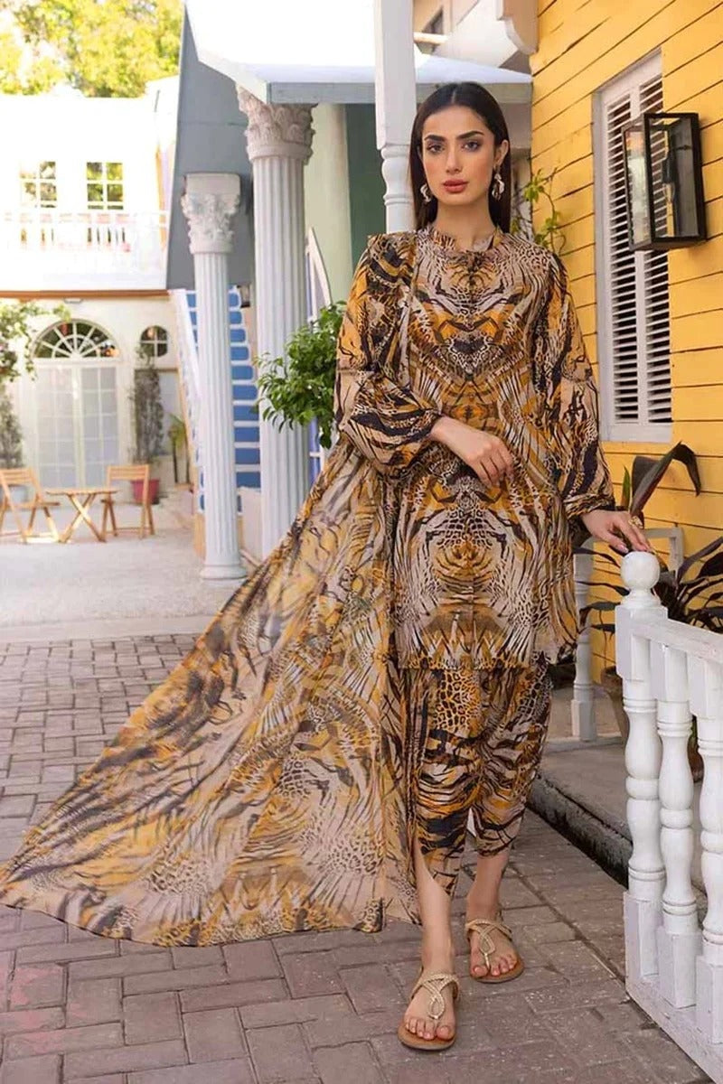 Charizma Linen Printed 3PC By Alif Collection Official