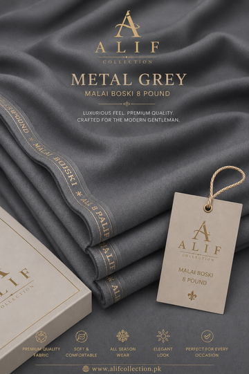 Malai Boski-8 Pound Metal Grey