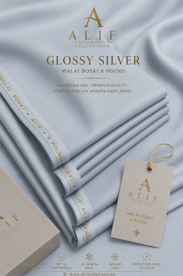 Malai Boski-8 Pound Glossy Silver