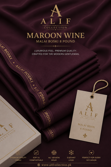 Malai Boski-8 Pound Maroon Wine