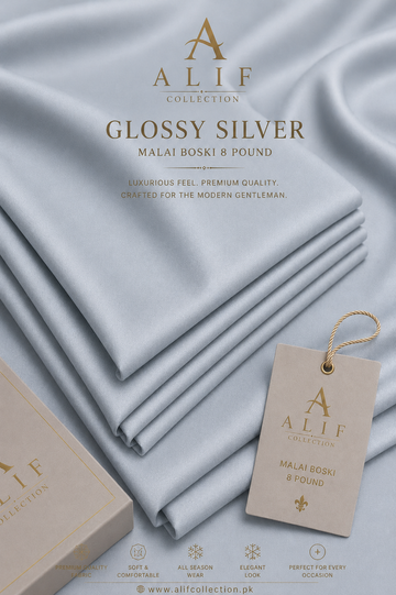 Malai Boski-8 Pound Glossy Silver