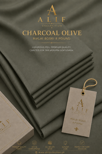 Malai Boski-8 Pound Charcoal Olive