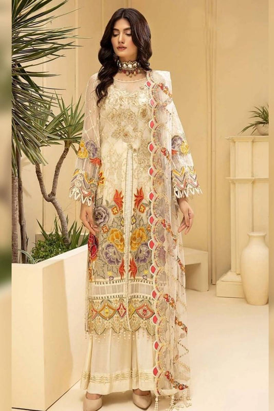 Maria B Embroidered Lawn Three Piece Summer Collection MB-070